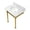 Marble White / Brushed Brass, variant on Kingston Brass KVPB30MOQ7 Monarch 30" Carrara Marble Console Sink with Stainless Steel Legs (8-Inch, 3-Hole), Carrara Marble White/Brushed Brass