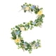 thumbnail image 1 of Guirnalda de rosas artificiales, arreglo floral, enredadera de peonías rosas realistas decorativas Amarillo, 1 of 9