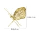 thumbnail image 5 of 1 pieza de adorno de figuras de mariposas doradas, animales de escritorio, escultura, artesanía de aleación, 5 of 7