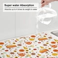 thumbnail image 5 of Xecao Autumn Patten Drying Mat,Dish Drying Mats for Kitchen Counter,Super Absorbent Dish Drying Pads 18×24 Inch, 5 of 7