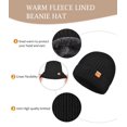 thumbnail image 3 of Conjunto de gorro de invierno y guantes táctiles LCZTN negros, 3 of 8