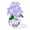 Purple, variant on ABCISI Blue Crystal Flower Ornament, 3.78 in Faceted Glass Flower Figurine with Round Cut Base, Sapphire Crystal Decor for Home Office Desk Shelf Gifts(Blue)