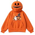 thumbnail image 3 of HomeDM Womens Halloween Pumpkin Hoodie Long Sleeve Orange Novelty Sweatshirts for Party Holiday Outfit, 3 of 5