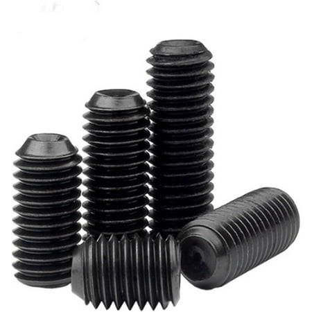 

ZX 10pcs/lot Headless Cup Point Set Screw M2 M2.5 M3 M4 M5 M6 M8 M10 Carbon Steel Hex Socket Set Screw Hardness 12.9 Grade (Color : 3mm x10pcs Size : M2)-0810