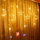 thumbnail image 1 of Luces de ventana de luna de estrella, cadena de luz de estrella de luz de cortina LED para luz de cortina de dormitorio altamente versátil, 1 of 8