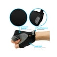 thumbnail image 2 of GEARONIC TM Ciclismo Hombres Mujeres Bicicleta de montaña Medio dedo Almohadilla de gel Antideslizante Absorbe los golpes Transpirable Ciclismo Ciclismo Guantes deportivos al aire libre - Negro M Inevent SH1106-124, 2 of 5