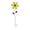 White, variant on Diceymbol Orange Metal Flower Garden Stake With Green Leaves for Yard Patio Lawn 22.8 Inch