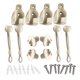 thumbnail image 1 of Juego de 16 cuerdas elásticas para amarrar persianas y cortinas, accesorios de fijación versátiles Blanco, 1 of 9