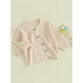 thumbnail image 3 of Bagilaanoe Newborn Baby Girl Knit Cardigan Long Sleeve Sweater Knitwear Coat 3M 6M 12M 18M Infant Fall Casual Tops Outwear, 3 of 8
