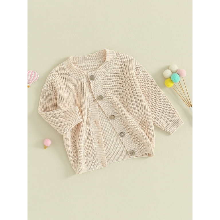 Qtinghua Newborn Baby Girls Knit Cardigan Cute Long Sleeve Qtinghua Newborn Baby Girls Knit Cardigan Cute Long Sleeve
