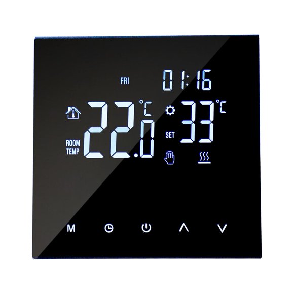 Mistaha Smart Programmable Thermostat for Electric Heating - ME82H Temperature Control Panel with Celsius/Fahrenheit Switch, Touch Key Operation, Ideal for Home, Office, Hotel - 16A Power, IP20