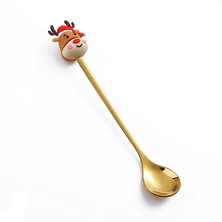 

Apmemiss Christmas Ornaments Clearance Stainless Steel Christmas Spoon Gift Dessert Spoon Christmas Pendant Spoon Tableware Christmas Decorations Indoor