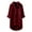 Rose Red, variant on Casual Solid Color Button Up Collared 3/4 Sleeve T Shirt Top for Women Stylish, Comfortable, Easy to Pair, Hand Wash Cold