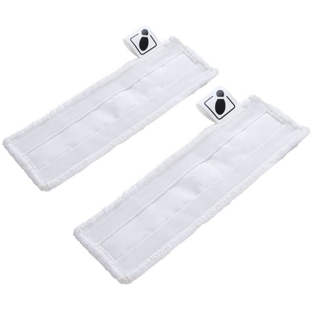 serpillières en microfibres, compatibles avec le suceur de sol pour nettoyeurs vapeur Kärcher SC lingettes en microfibres, avec système auto-agrippant et sangle de base, 2 pièces