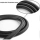thumbnail image 3 of Manguera de ducha flexible de acero inoxidable de 1,5 m con accesorios de latón y cabezal de ducha antitorsión, color negro., 3 of 5