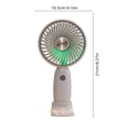 thumbnail image 3 of SSZMDLB Handheld Fan USB Rechargeable Portable Mini Fan, Personal Cooling Fan for Outdoor Travel Office Teen, Rechargeable Small Fan with Base, Quiet Battery Operated Desk Fan, 3 of 6