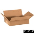 thumbnail image 2 of Box Partners Flat Corrugated Boxes 9" x 6" x 2"  Kraft 25/Bundle 962, 2 of 4