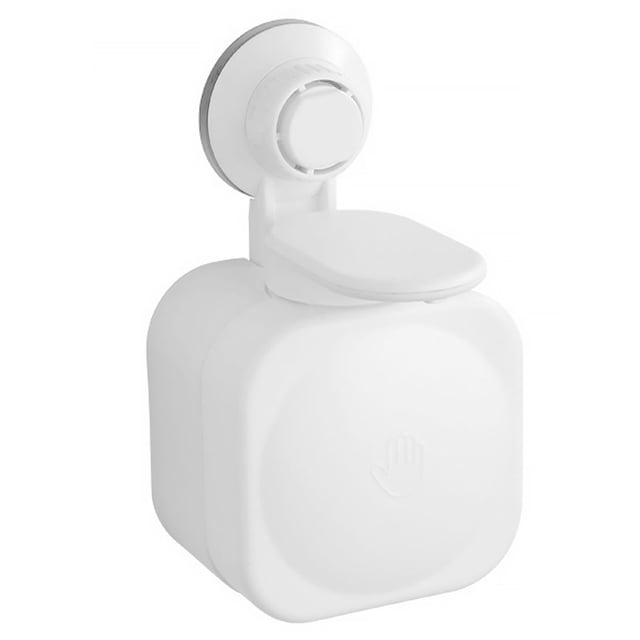Dispensador de jabón de pared, caja de almacenamiento de champú manual, contenedor de loción de ducha para oficina, baño, cocina, color blanco Speravity LF0090-01B