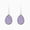 Purple, variant on Fashion New Silver Plated Resin Druzy Teardrop Earrings Drusy Drop Hook Earrings