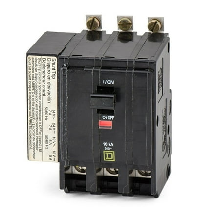 240 Volt Ac 2 Pole - Schneider Electric / Square D QOB3401021 Miniature Circuit Breaker with Shunt Trip; 40 Amp, 240 Volt AC, 48 Volt DC, 3-Pole, Bolt-On Mount