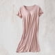 thumbnail image 1 of Camisón largo con tirantes para mujer, pijama de talla grande, vestido de casa para mujer, vestido de pijama corto con almohadilla para el pecho, estilo fino, camiseta sin mangas integrada, camisón de, 1 of 9