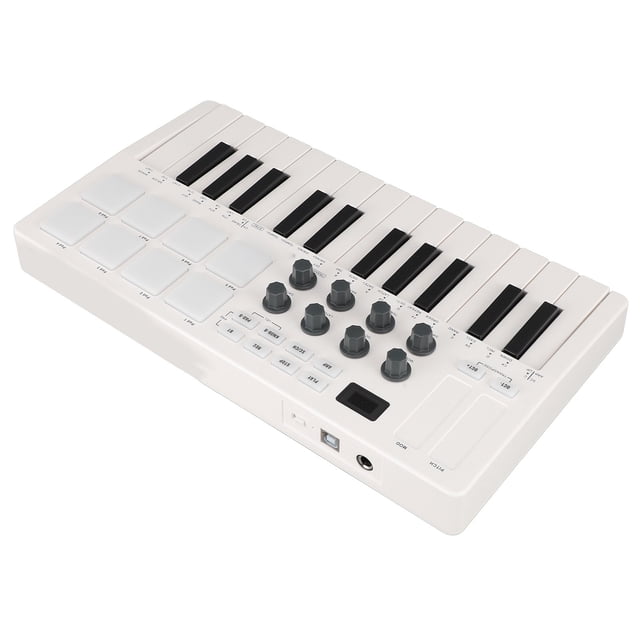 Controlador MIDI, Software De Producción Musical Teclado De Control MIDI De 25 Teclas 2000 MAh 8 MPC Beat Pads Para Hacer Ritmos