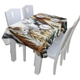 thumbnail image 3 of EREHome Five Tiger Report Good News Tablecloth 52x70 inches, 3 of 4