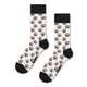 thumbnail image 4 of Happy Socks 4 paquetes de calcetines unisex, caja de regalo, colores mezclados Black and White 3 36-40 (UK 4-7), 4 of 7