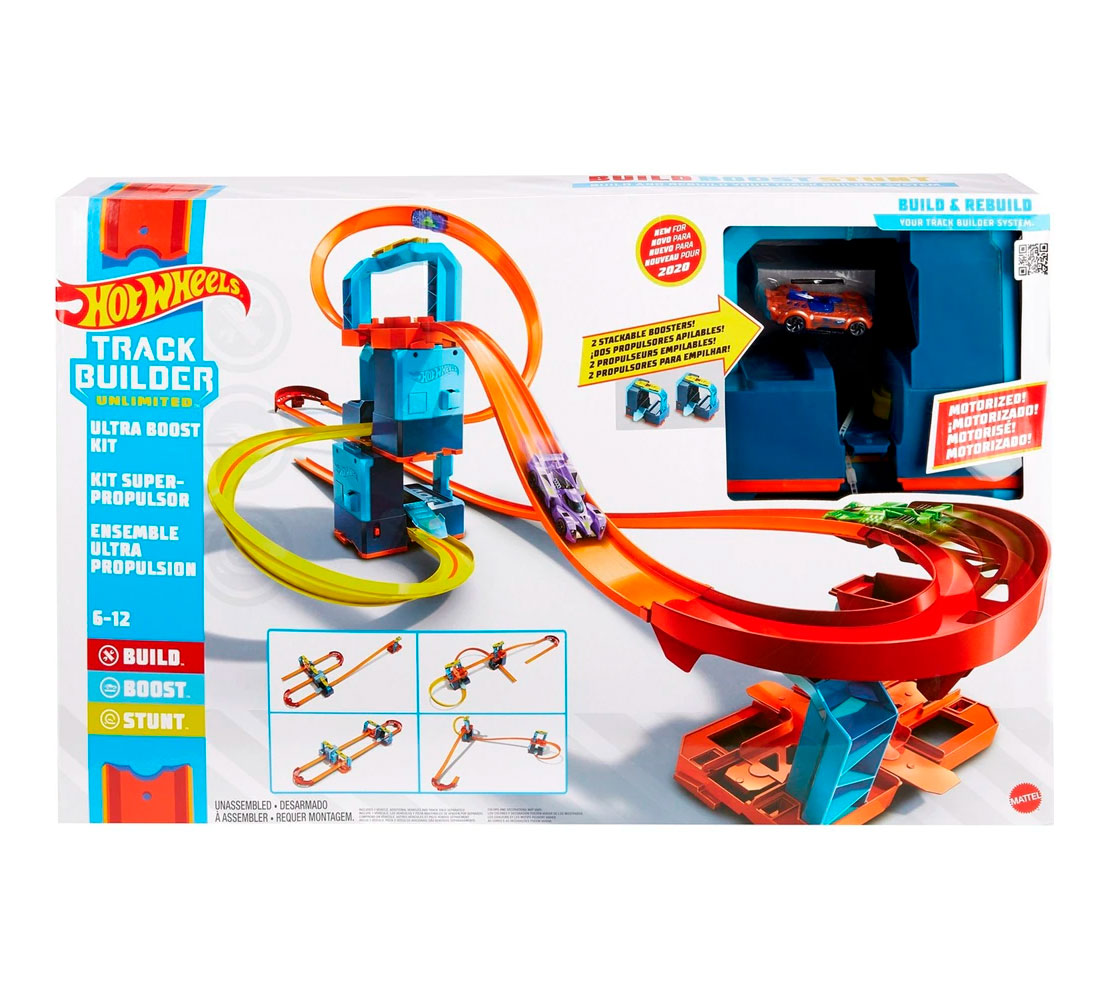 Hot Wheels Speed Snap The Hot Ones Drop-In – Set Pista Con Super Salto!