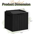 thumbnail image 2 of 31 Gallon All-Weather Outdoor Storage Box for , Garden, and Deck - Black, 2 of 4