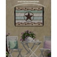thumbnail image 6 of Outdoor TV Cover 60 to 65 Inch Weatherproof, Farmhouse Vintage Waterproof TV Screen Protector for Outside Decor with Zipper and Pocket 58"L x 37"H , Farm Star Bless Our Home Brown Green, 6 of 7