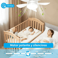 thumbnail image 3 of Ventilador De Techo Lampara 6 Aspas Control Remoto 3 Velocidades, 3 of 8