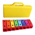 thumbnail image 1 of Glockenspiel Instrument, Musical Toy Fun Playing 8 Notes Aluminum Plastic Adjustable Kids Xylophone Accurate Tone  for Performance, 1 of 7