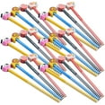 thumbnail image 1 of Shisuyan Cartoon Pencils with Erasers for School Assorted Color Wood Practical and Durable 30 Pieces, 1 of 8