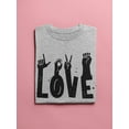 thumbnail image 3 of Love. Shaped T-Shirt Women -Smartprints Designs, Female Small, 3 of 4