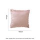 thumbnail image 2 of Funda de almohada de terciopelo con bolas de pelo de color liso de Lojalitet, funda de cojín para sofá cama, 2 of 5