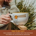 thumbnail image 4 of Sanrio Gudetama "I'm Falling" Ceramic Soup Mug | Holds 24 Ounces, 4 of 8