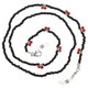 thumbnail image 2 of Cherry Bead Eyeglasses Chain Black Glasses Lanyard for Women Mask Hanging Strap Prevents Loss Easy Install, 2 of 3