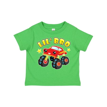 

Inktastic Monster Truck Little Bro Gift Toddler Boy Girl T-Shirt