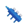 thumbnail image 4 of Billuyoard Divisor de flujo de bomba de aire para acuario, distribuidor de aire para pecera, derivación traqueal ajustable, adaptador de bomba de 3 Cabeza 10piezas, 4 of 6