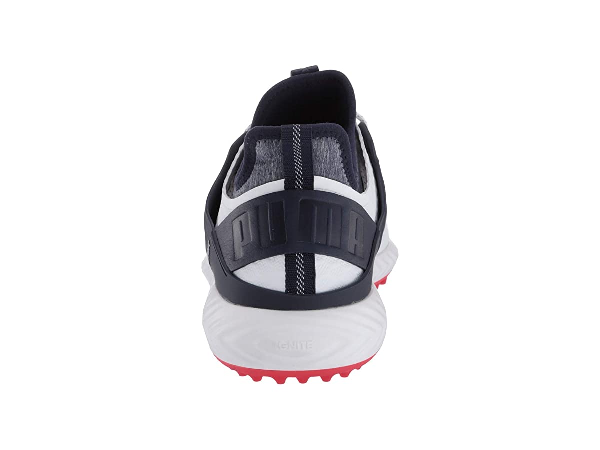 Puma IGNITE PWRADAPT Caged Golf Shoes PUMA White/Peacoat/PUMA Red 13 Medium - image 4 of 5