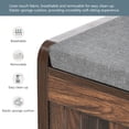 thumbnail image 4 of 69" Hall Tree with 4 Hooks and Hinged Lid 2 Open Shelves and 2 Drawers Coat Hanger for Entrance Hallway Living Room, Brown, 4 of 6
