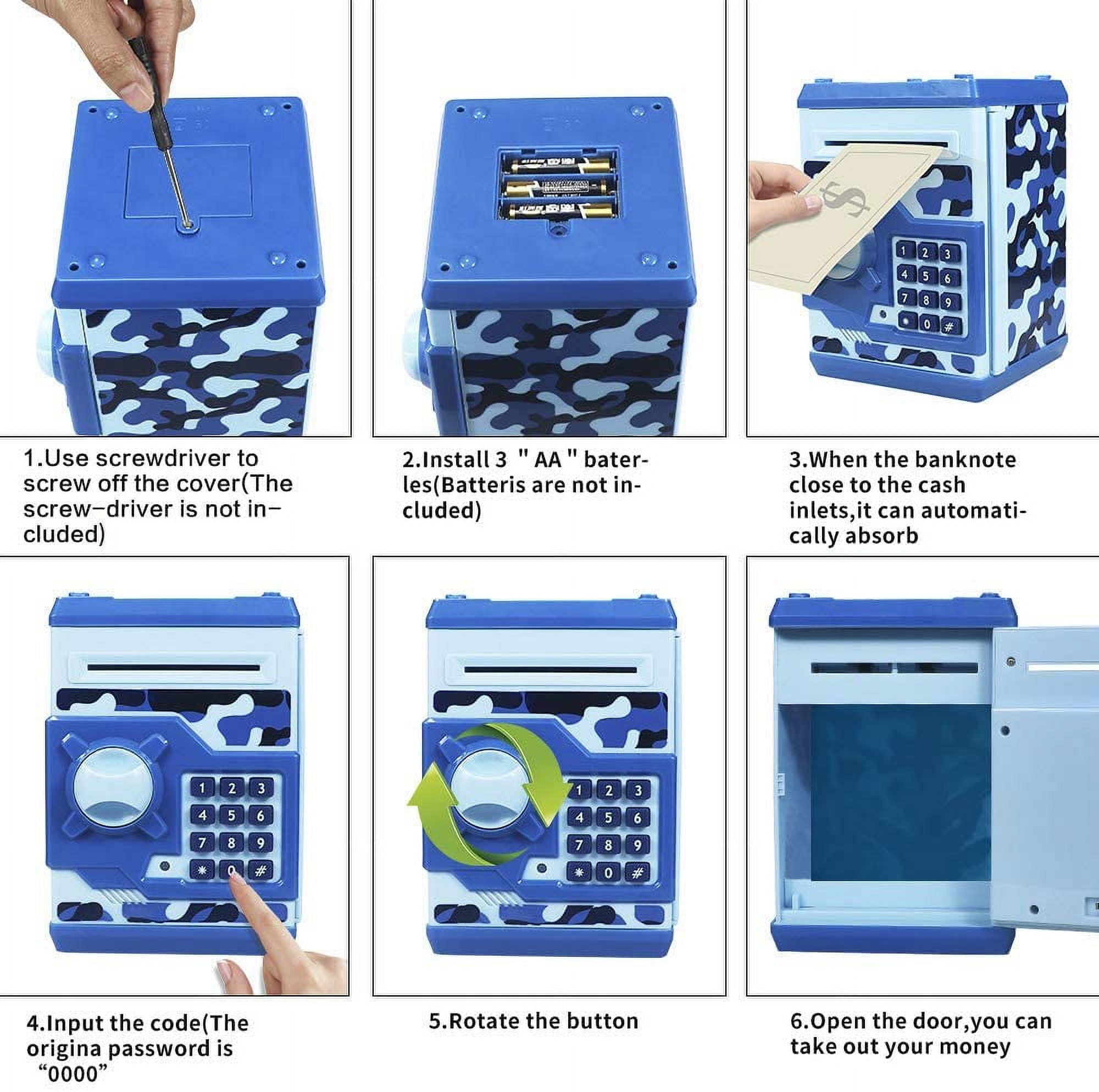 HUSAN Piggy Banks for Kids Electronic Password Money Banks