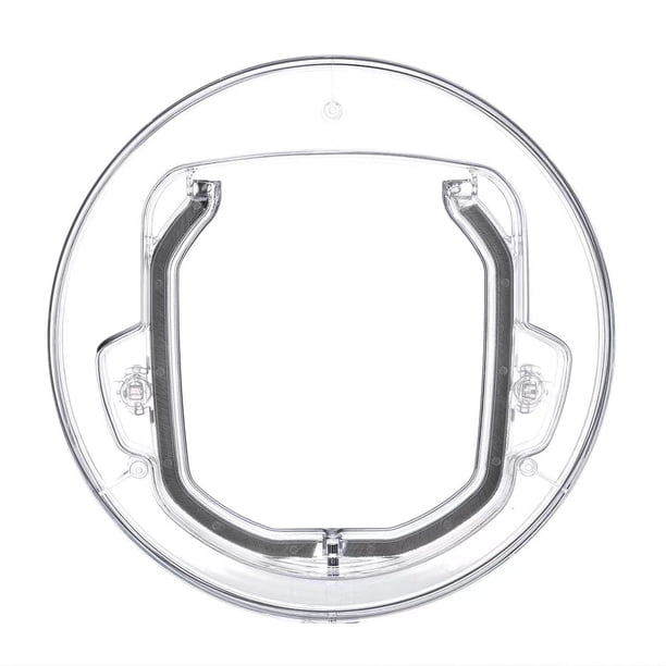 1 pieza de puerta transparente para mascotas, puerta con ventana para perros, puerta deflectora redonda transparente para gatos y perros, mejor para mamparas, puertas corredizas de vidrio, ventanas de vidrio ER