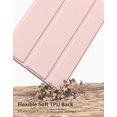 thumbnail image 4 of Funda Protectora Delgada y Ligera de Triple Pliegue para Samsung Galaxy Tab A7 Lite de 8.7 Pulgadas 2021, Cubierta Trasera de TPU Suave a Prueba de Golpes con Soporte para SM-T220/T225/T227, Rosa, 4 of 6