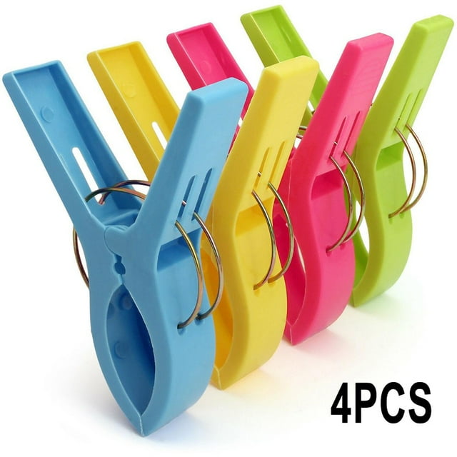 Beach Towel Clips Plastic Quilt for Laundry Sunbed Lounger Clothes Pegs