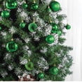 thumbnail image 6 of Prextex Green Christmas Ball Ornaments for Christmas Decorations - 36 Pieces Xmas Tree Shatterproof Ornaments with Hanging Loop for Holiday and Party Decoration (Combo of 6 Styles in 3 Sizes), 6 of 7