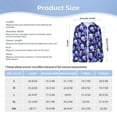 thumbnail image 5 of Pofeuu flower starry sky Skull Print Kids Active Zipper Sun Protection Jacket Boys Girls Hooded Cooling Shirt Pockets Fishing Running Outdoor-XX-Large, 5 of 7