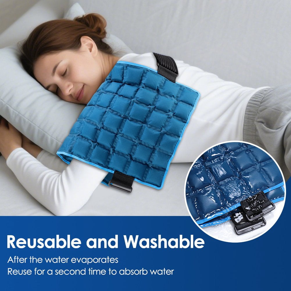 Vjnyvs Large Reusable Ice Pack Hot Cold Therapy Pad for Hip Back Knee Pain Relief