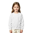 thumbnail image 2 of Girls Pullover Top Solid Soft Crewneck Sweatshirt Long Sleeve Casual Shirt School Kids Sweatshirt 5-14 Years, 2 of 5